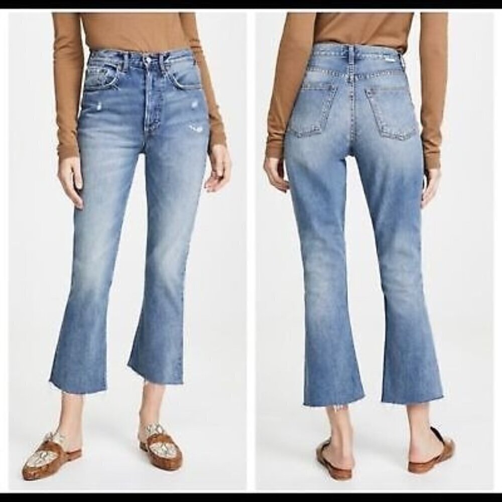 Boyish DARCY Womens Raw Hem Cropped Jeans Sz 25 in REARWINDOW